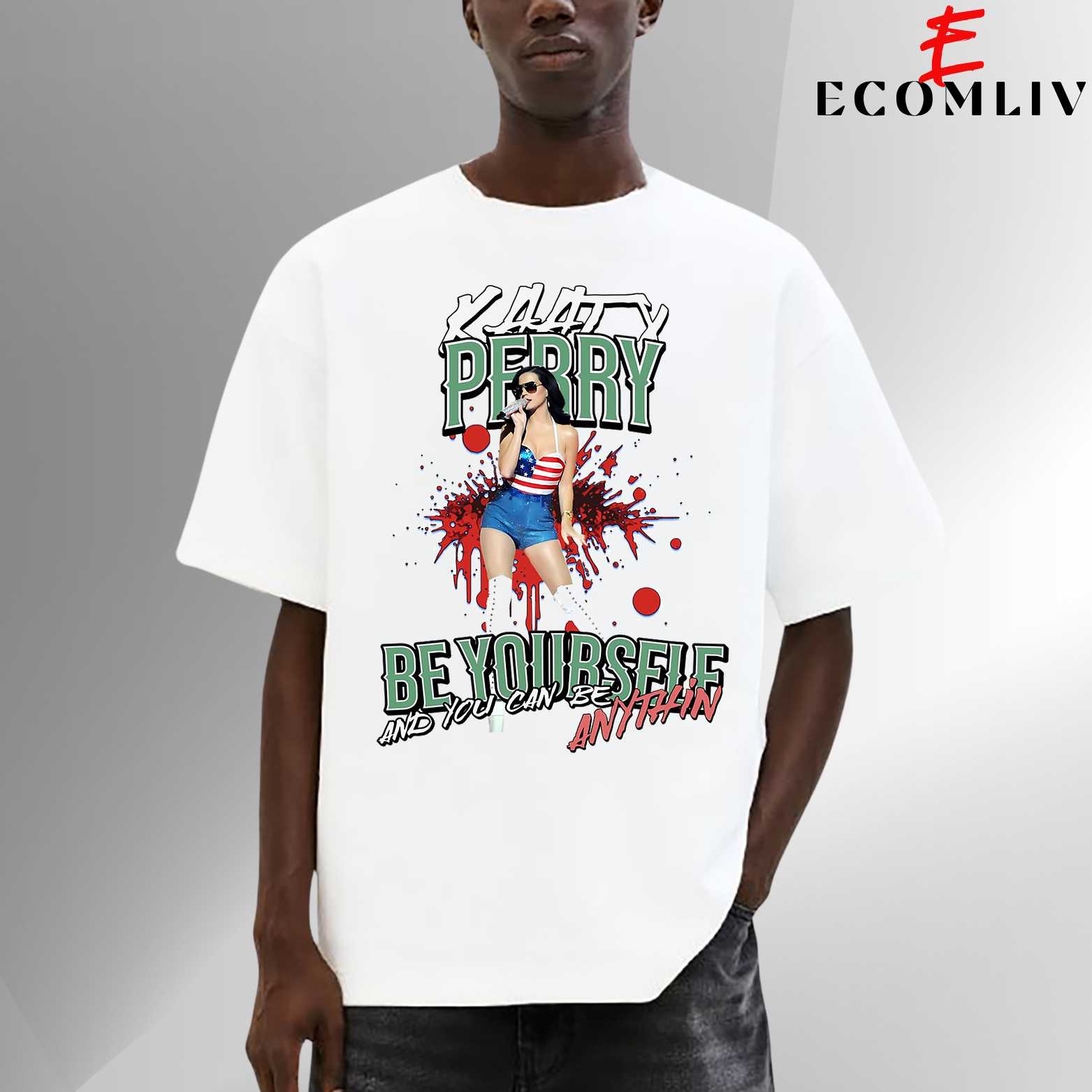 Firework T Shirt, Katy Perry Graphic Tee, Unisex Pop Music Streetwear